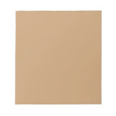 Farbblock Peach Tan | Soft Wedding Design Notizblock (Vorderseite)