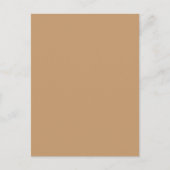 Farbblock Peach Tan | Soft Wedding Design Postkarte (Vorderseite)