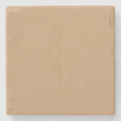 Farbblock Peach Tan | Soft Wedding Design Steinuntersetzer (Vorderseite)