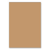 Farbblock Peach Tan | Soft Wedding Design Tischnummer (Rückseite)