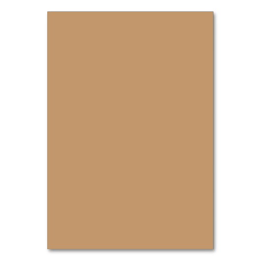 Farbblock Peach Tan | Soft Wedding Design Tischnummer (Vorderseite)