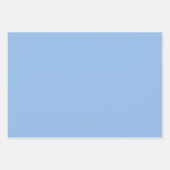 Farbblock Periwinkle Pastellfarben Blau Farbe Geschenkpapier Set (Vorderseite 2)