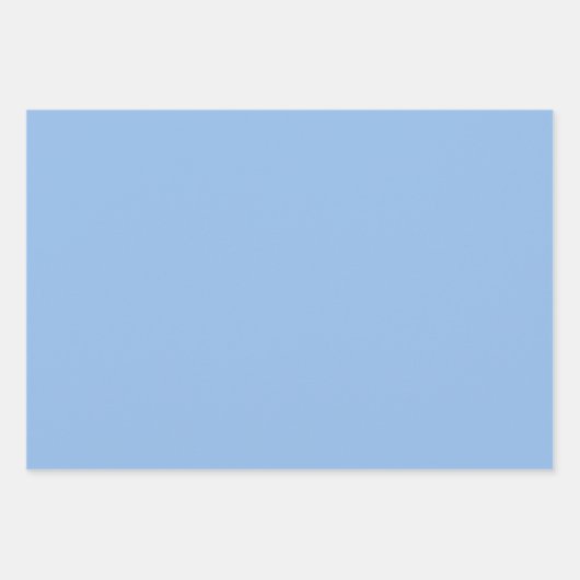 Farbblock Periwinkle Pastellfarben Blau Farbe Geschenkpapier Set (Vorderseite 2)