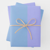 Farbblock Periwinkle Pastellfarben Blau Farbe Geschenkpapier Set (Beispiel)