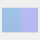 Farbblock Periwinkle Pastellfarben Blau Farbe Geschenkpapier Set (Vorderseite)