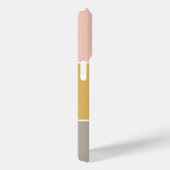 Farbblock Pink Gold Grau Streifen Monogramm Case-Mate iPhone Hülle (Rückseite / Rechts)