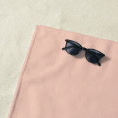 Farbblock Pink Gold Grau Streifen Monogramm Strandtuch (Beispiel)