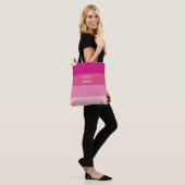 Farbblock Pink Horizontaler Streifen Tasche (Am Model)