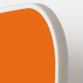 Farbblock Rosa und Orange | Modernes Monogramm Pickleball Schläger (Linke Seite)