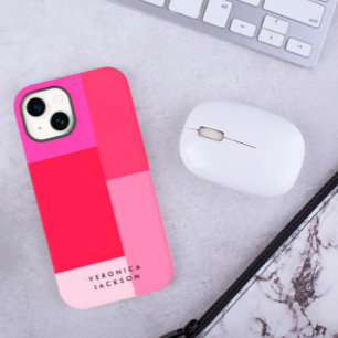 Farbblock Rosa und Rot Case-Mate iPhone 14 Hülle