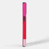 Farbblock Rosa und Rot Case-Mate iPhone Hülle (Rückseite / Rechts)
