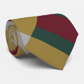 Farbblock rot-grün-silberfarben krawatte (Gerollt)