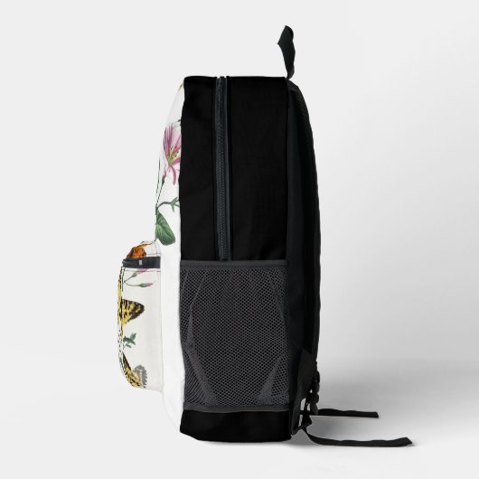 Farbblock Schmetterlinge schwarz Bedruckter Rucksack (Rechts)