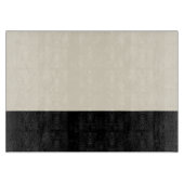 Farbblock-Schneidplatte (Schwarz/Ei) Schneidebrett (Vorderseite)