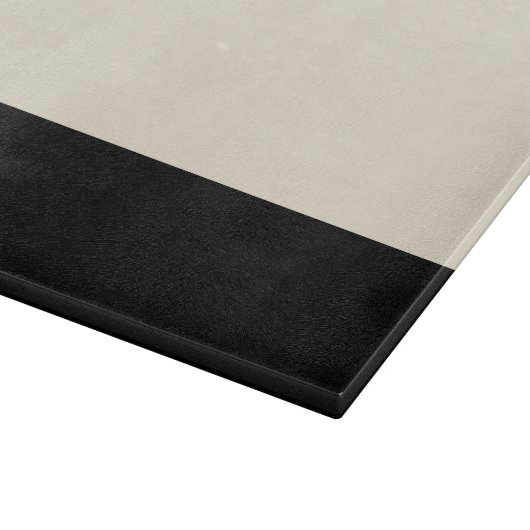 Farbblock-Schneidplatte (Schwarz/Ei) Schneidebrett (Ecke)