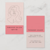 Farbblock-Schönheit Visitenkarte (Vorne/Hinten)