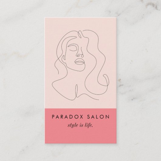 Farbblock-Schönheit Visitenkarte (Vorderseite)