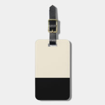 Farbblock Schwarz und Eggshell