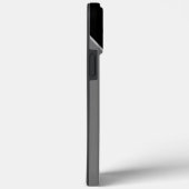 Farbblock Schwarz-Weiß, einfarbig Mit Monogramm Case-Mate iPhone Hülle (Rückseite / Rechts)