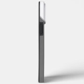 Farbblock Schwarz-Weiß, einfarbig Mit Monogramm Case-Mate iPhone Hülle (Rückseite / Rechts)