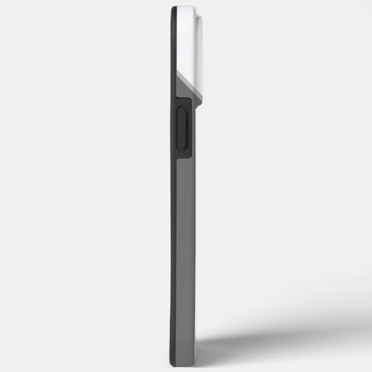 Farbblock Schwarz-Weiß, einfarbig Mit Monogramm Case-Mate iPhone Hülle (Rückseite / Rechts)