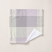 Farbblock Serenneutralis Badhandtuch Set (Waschlappen)