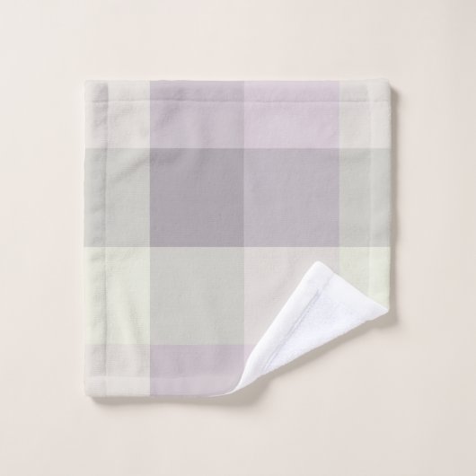 Farbblock Serenneutralis Badhandtuch Set (Waschlappen)