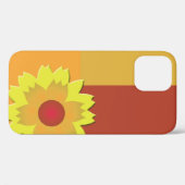 Farbblock Sonnenblume Case-Mate iPhone Hülle (Rückseite (Horizontal))