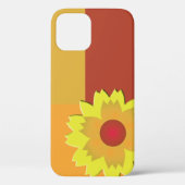 Farbblock Sonnenblume Case-Mate iPhone Hülle (Rückseite)