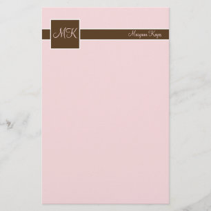 Farbblock-Stationierung für Pinsel und Brauntöne Briefpapier