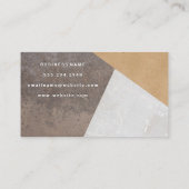 Farbblock | Stone Metal Paper Visitenkarte (Rückseite)