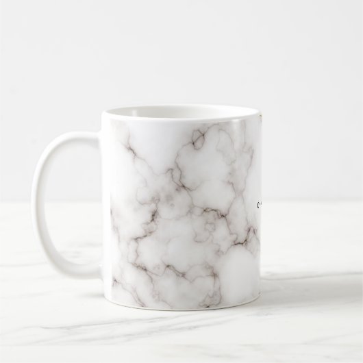 Farbblock-Tasse aus rosa Marmor Kaffeetasse (Links)