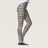 Farbblock und Blume Leggings (Rechts)