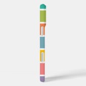 Farbblock und handgeschriebener Skriptname Case-Mate iPhone Hülle (Rückseite / Rechts)