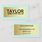 Farbblock Visitenkarte (Vorne/Hinten)