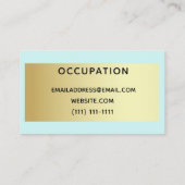 Farbblock Visitenkarte (Rückseite)