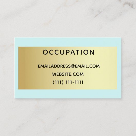 Farbblock Visitenkarte (Rückseite)