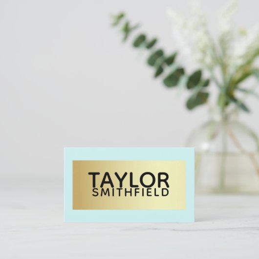 Farbblock Visitenkarte (Stehend Vorderseite)