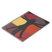 Farbblock Vitruvian Mann Notizblock (Linke Seite)