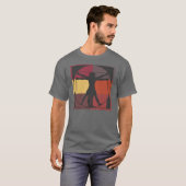 Farbblock Vitruvian Mann T-Shirt (Vorne ganz)