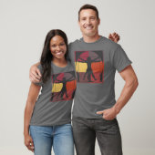 Farbblock Vitruvian Mann T-Shirt (Unisex)
