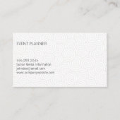 Farbblock "wirl" (Muster) Bokeh und Marmor Visitenkarte (Rückseite)