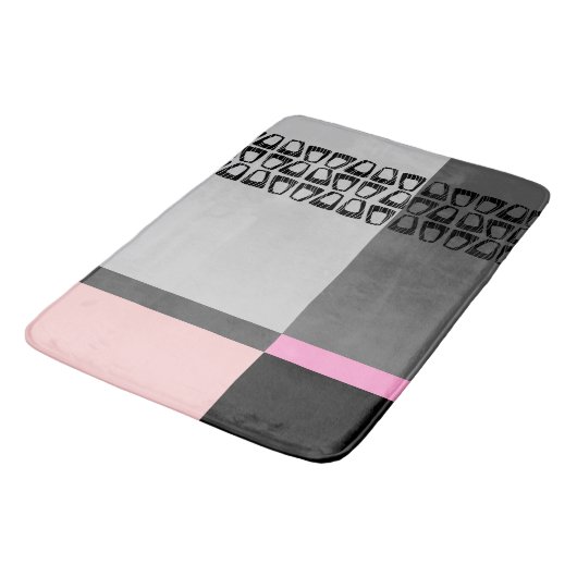 Farbblock zurückdrehen badematte (Schrägansicht)