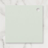 FarbblockbegleiterTags für Minze Geschenkanhänger (Rückseite)