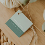 FarbblockbegleiterTags für Minze Geschenkanhänger<br><div class="desc">Moderne minimalistische Gaumenmarken mit fett formatierter Typografie und einem schönen,  grün geprägten Minzstein.</div>