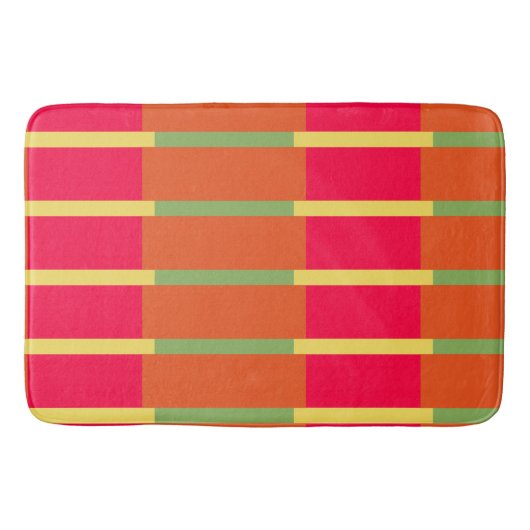 Farbblöcke 3 badematte (Vorderseite)