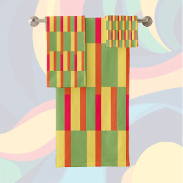 Farbblöcke 3 badhandtuch set