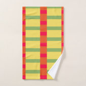 Farbblöcke 3 rot-grün badhandtuch set (Handtuch)