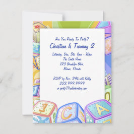 Farbblöcke 4,25 x 5,5 Zoll Einladung