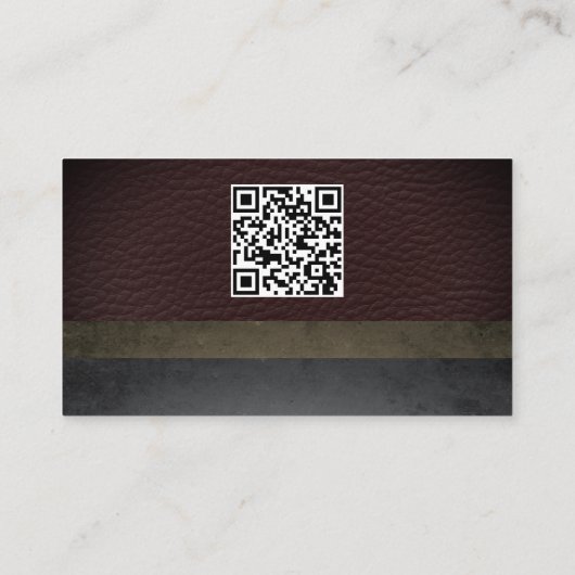 Farbblöcke aus Lederschiefer | QR-Code Visitenkarte (Rückseite)